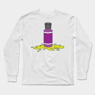 Colorful Acrylic Paint Icon Long Sleeve T-Shirt